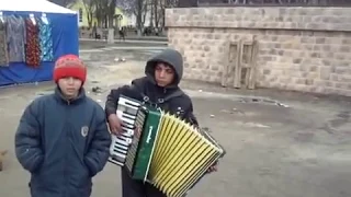 Gypsies sing and play the accordion