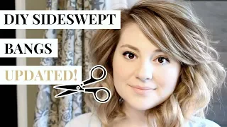 SO EASY! HOW TO CUT SIDE SWEPT BANGS AT HOME | heyjuliarae