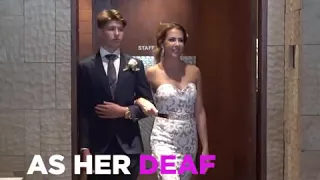 Bride signs wedding song to her deaf husband 😍