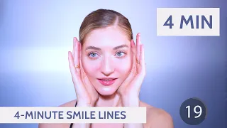 4-Minute Smile Lines Lesson | Face Fitness, Facial Fitness, Facial Yoga