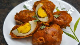 Instant 4 Types Egg Snacks Recipe | Crispy Egg Roll | Onion Egg Pakoda | Egg Bonda