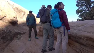 Encountering a Grumpy Karen on the Devil's Garden Trail in Arches National Park