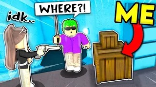 Trolling Murder Mystery 2 players DISGUISED as different DISGUISES.. (Roblox Movie)