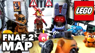 Building the Fnaf 2 Map with McFarlane Legos - 2023 Fnaf Unboxing Review