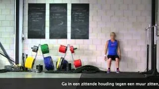 Workout van de dag oefening bank