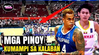 GANITO RUMESPETO ANG MGA PINOY | PILIPINO CROWD KUMAMPI NASA KALABAN | GILAS VS MYANMAR