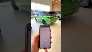 How to open the door of a Range Rover using a phone