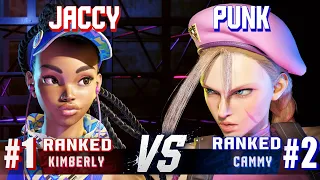 SF6 ▰ JACCY (#1 Ranked Kimberly) vs PUNK (#2 Ranked Cammy) ▰ Ranked Matches