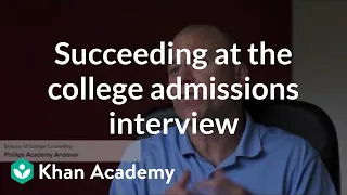 Succeeding at the college admissions interview