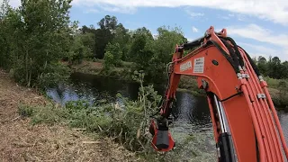 SNAKE POND FROM HELL: DAY 2! Mulching With The Prinoth M450e-900
