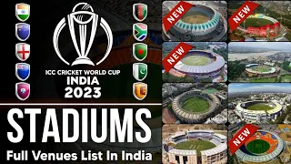 ICC world cup 2023 stadium list in India! Check your city....