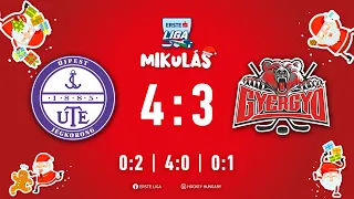 Gólösszefoglaló EL 100 - UTE - Gyergyói Hoki Klub 4-3 20221204