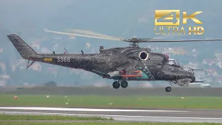 (4K) MI8 & MI 35 from the Czech Air Force at Airpower 2022 AirShow LOXZ Zeltweg