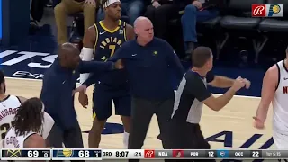 Coach Rick Carlisle EJECTED after SCREAMING at Ref!!