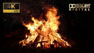 Feu de Cheminée ( Relaxing Fireplace ) • Feu de Camp • Feu • Détente / Relaxation • 4K UHD TV