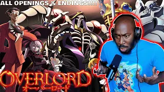 THESE SONGS ARE FIRE!!!!! | First Time Watching Overlord Openings & Endings