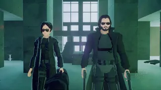 The Matrix Lobby Shootout Remixed for PS5 PS4 | #MadeInDreams