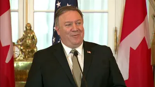 Pompeo: China illegally holding 2 Canadians