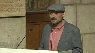 Discurs de Carles Capdevila en recollir el Premi Nacional de Comunicació