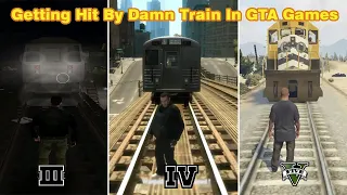 Getting hit by the "DAMN TRAIN" in GTA games!