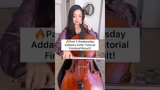Wednesday Addams’ Part 1 Cello Tutorial End Result! 🔥