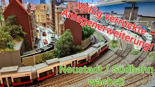 H0 Modelleisenbahn - Verrückte Anlagen Erweiterung in Neustadt an der Südbahn