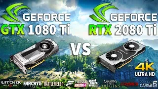 RTX 2080 Ti vs GTX 1080 Ti Test in 8 Games 4K (i7 8700k)