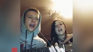 Нигатив - Вернись (feat. Лампочка) под гитару.Cover - Vasilisa/Denya