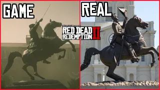 15 Real Life HIDDEN locations In Red Dead Redemption 2 (Easter Eggs)