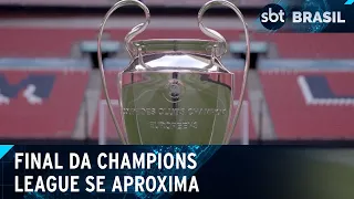 Real Madrid e Borussia Dortmund disputam título em Wembley | SBT Brasil (28/05/24)