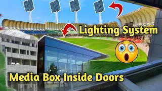 Media Box Inside Doors work 💓 Arbab niaz cricket stadium peshawar latest update || cricket stadium