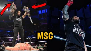 WWE MSG Roman reigns Vs Seth Rollins!, Roman Reigns attacks brock Lesnar! ||Wrestling TF||