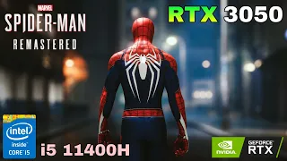 Marvel's Spider-Man Remastered | RTX 3050 Laptop + i5-11400H | Acer Nitro 5