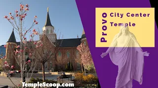 Provo City Center Temple on a summer day by drone on September 26, 2022