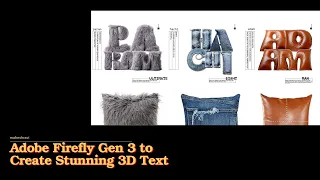 Using Adobe firefly to create cool 3d text