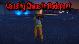 Causing Chaos In Badsport GTA5 Online Freemode