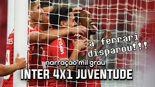 INTERNACIONAL 4X1 JUVENTUDE - NARRAÇÃO INTER MIL GRAU | CAMPEONATO GAÚCHO 2021