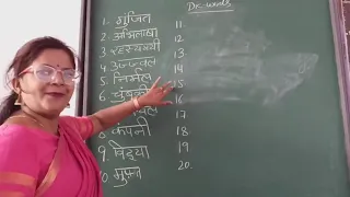 Class 2, Hindi 2, Dictation Word, Part 1 by Sarika Seth