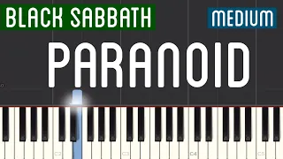 BLACK SABBATH - “Paranoid” Piano Tutorial | Medium