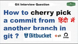 How to cherry-pick a commit from another branch in git? | cherry-pick in Github |  Hindi