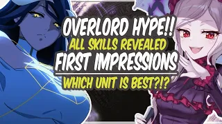 OVERLORD x EPIC SEVEN Collab (REVIEWING ALL UNITS!!!) Ainz, Albedo, Shalltear