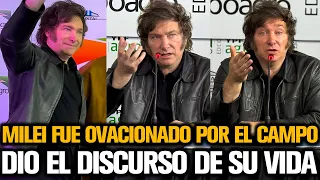 MILEI SE FUE OVACIONADO POR TODO EL CAMPO CON DISCURSO HISTÓRICO