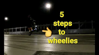 My 5 steps to help you wheelie a e-scooter