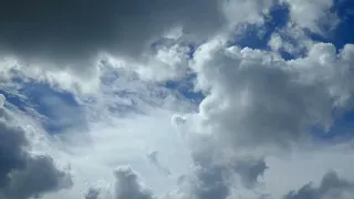 Clouds Timelapse 1 - No Audio 4K Screensaver of Blue Skies and Cumulus