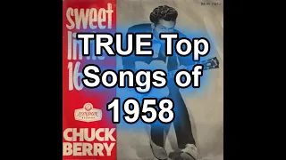 The TRUE Top 50 Songs of 1958 - Best Of List