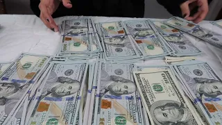 ASMR Money Manifest 2023 | Playing with THOUSANDS of dollars $CASH *no talking *