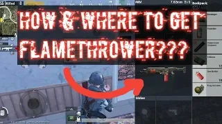 HOW & WHERE TO GET FLAMETHROWER | PUBG MOBILE (ZOMBIE MODE)