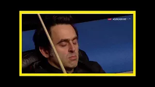 Ronnie o'sullivan falls asleep during scottish open match