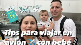 Tips para viajar en avión ✈️ con tu bebé 👶🏼