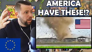 European Reacts to Tornado Footage